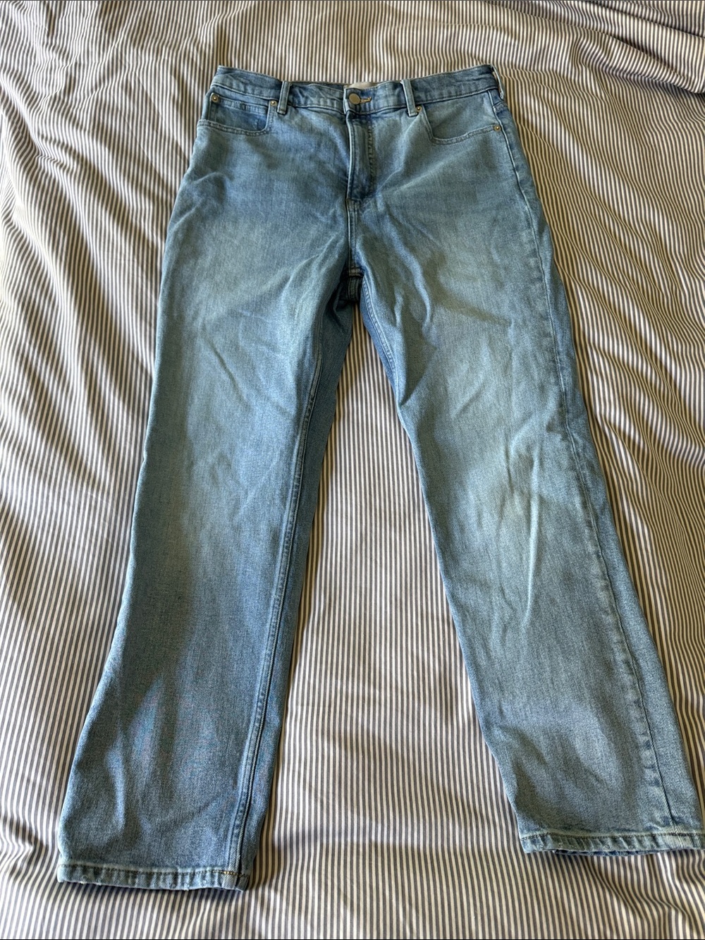 Everlane Way-High Slim Cropped Jeans Light Blue Size 31
